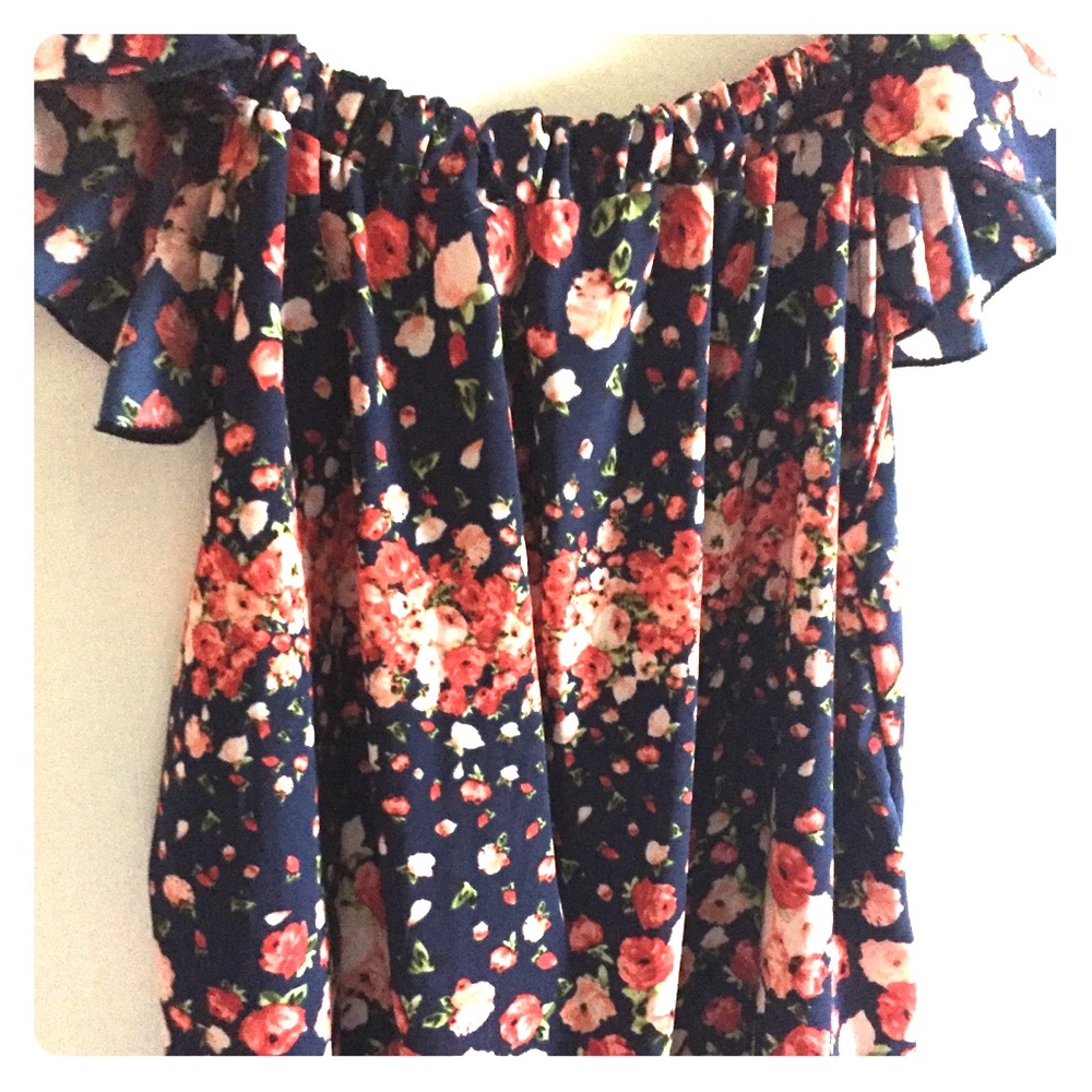 FLORAL OFF THE SHOULDER